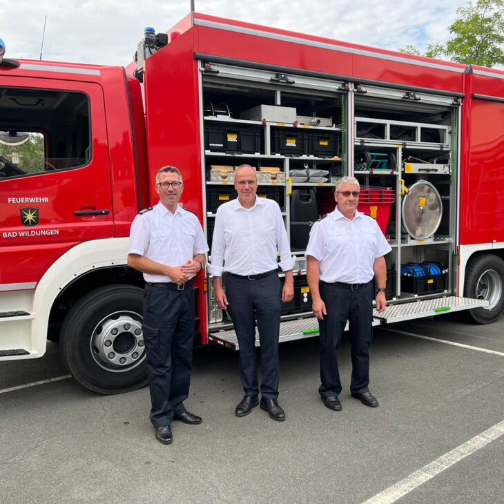 Bergabe Ger Tewagen Gefahrgut Feuerwehr Bad Wildungen